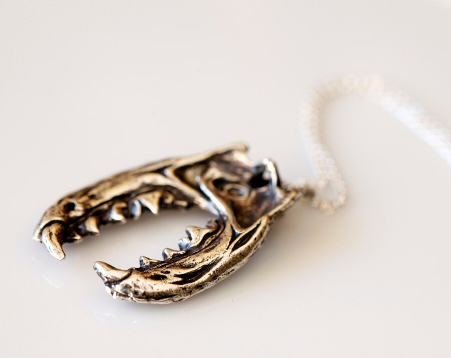 The Jaws of the Jabberwocky, sterling silver pendant