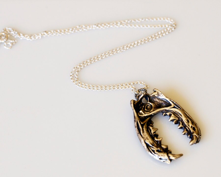 The Jaws of the Jabberwocky, sterling silver pendant